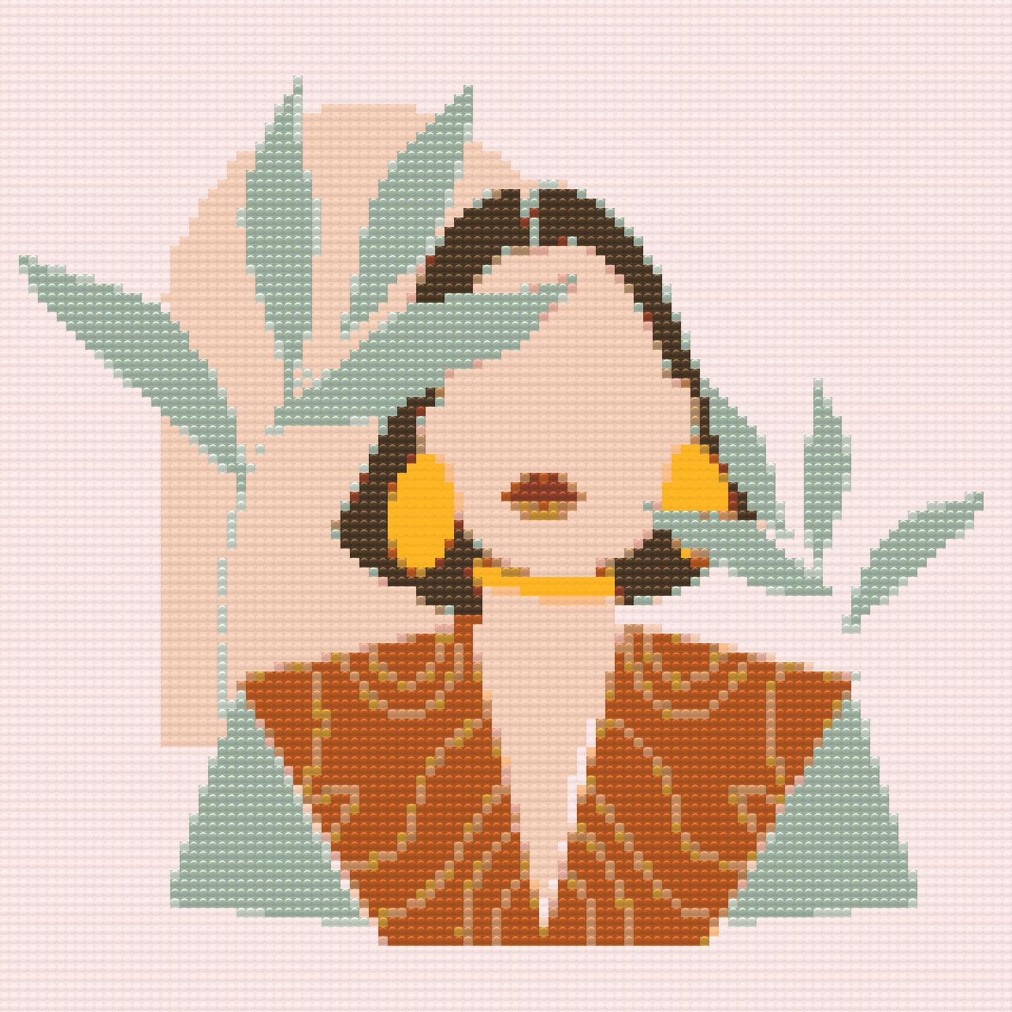 Diamond Painting - Illustration - Moderne kvinde