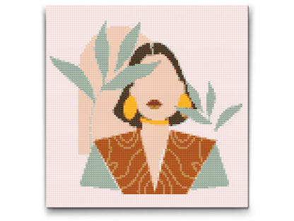 Diamond Painting - Illustration - Moderne kvinde