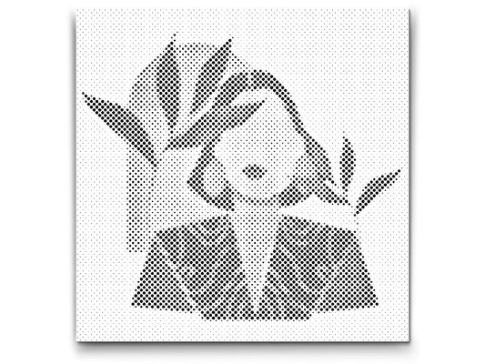 Mal-med-prikker -  Illustration - Moderne kvinde