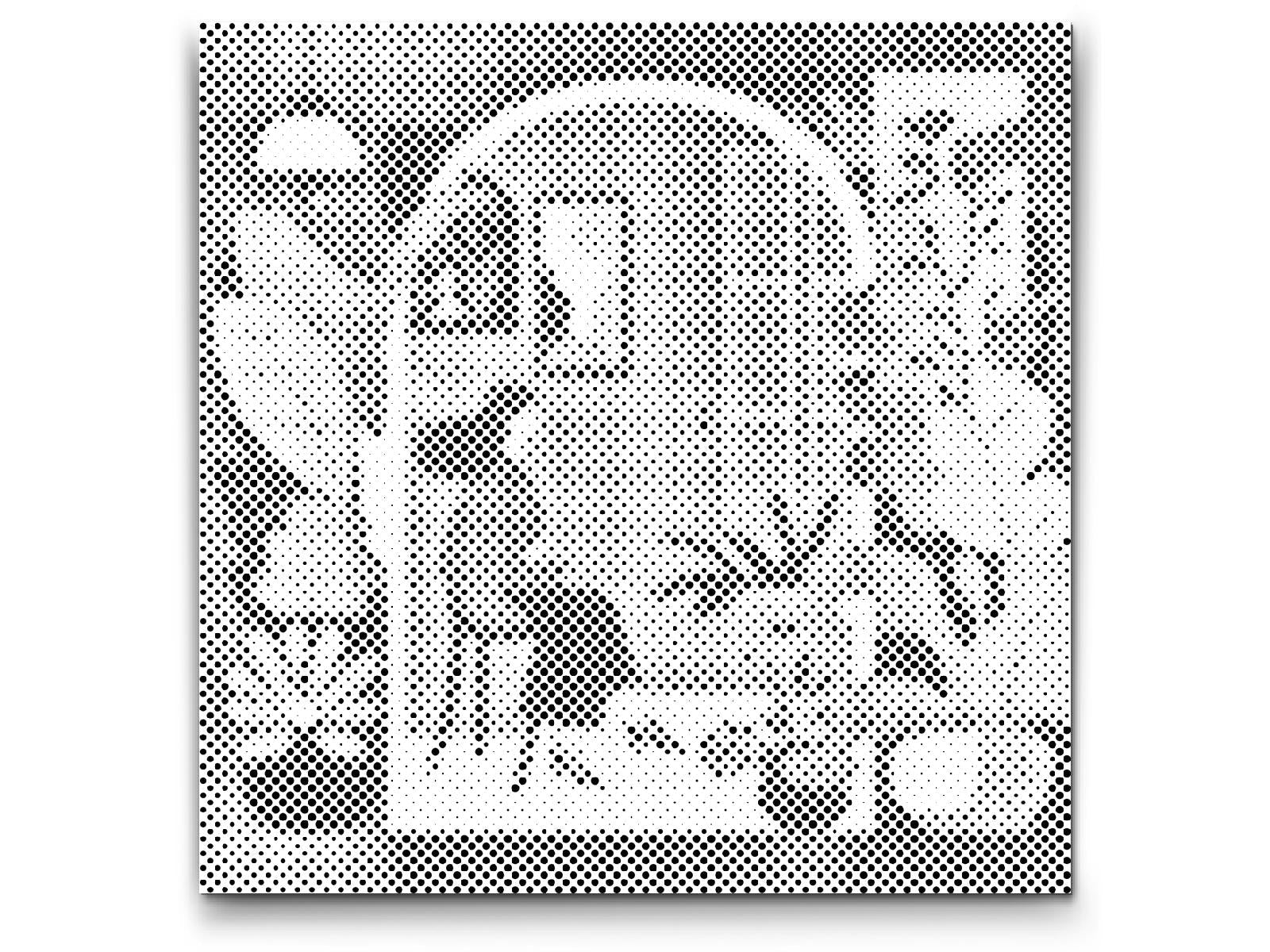 Mal-med-prikker -  Illustration - Kvinde i lejligheden