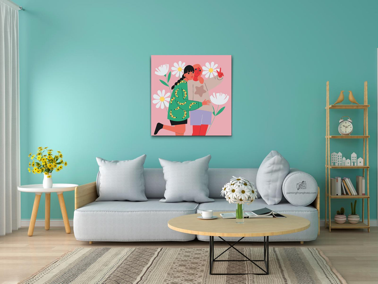 Paint by Numbers - Illustration - Bedste venner