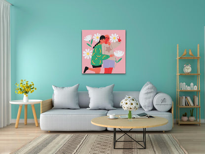 Paint by Numbers - Illustration - Bedste venner