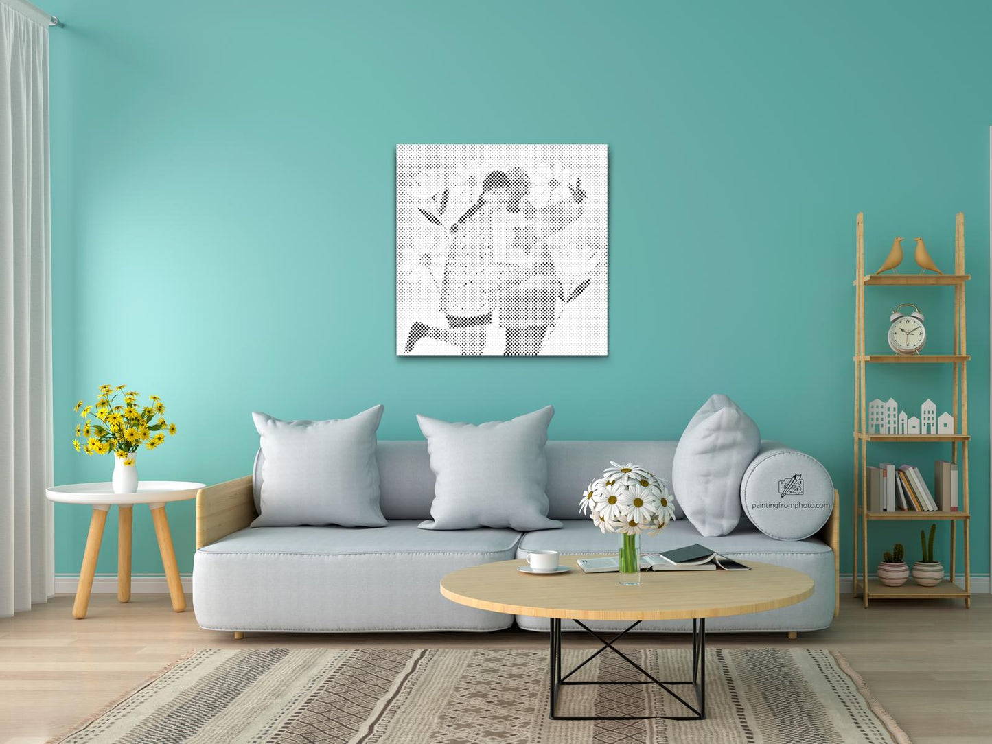 Mal-med-prikker -  Illustration - Bedste venner