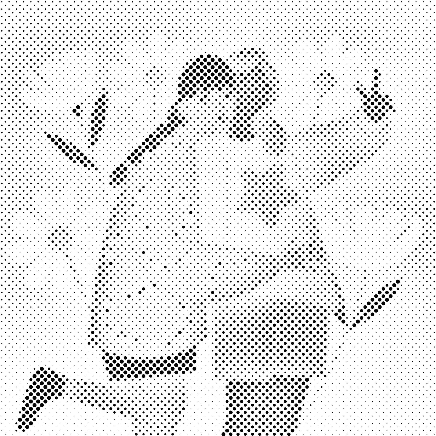 Mal-med-prikker -  Illustration - Bedste venner