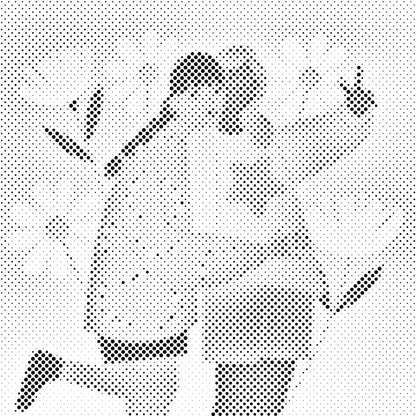 Mal-med-prikker -  Illustration - Bedste venner
