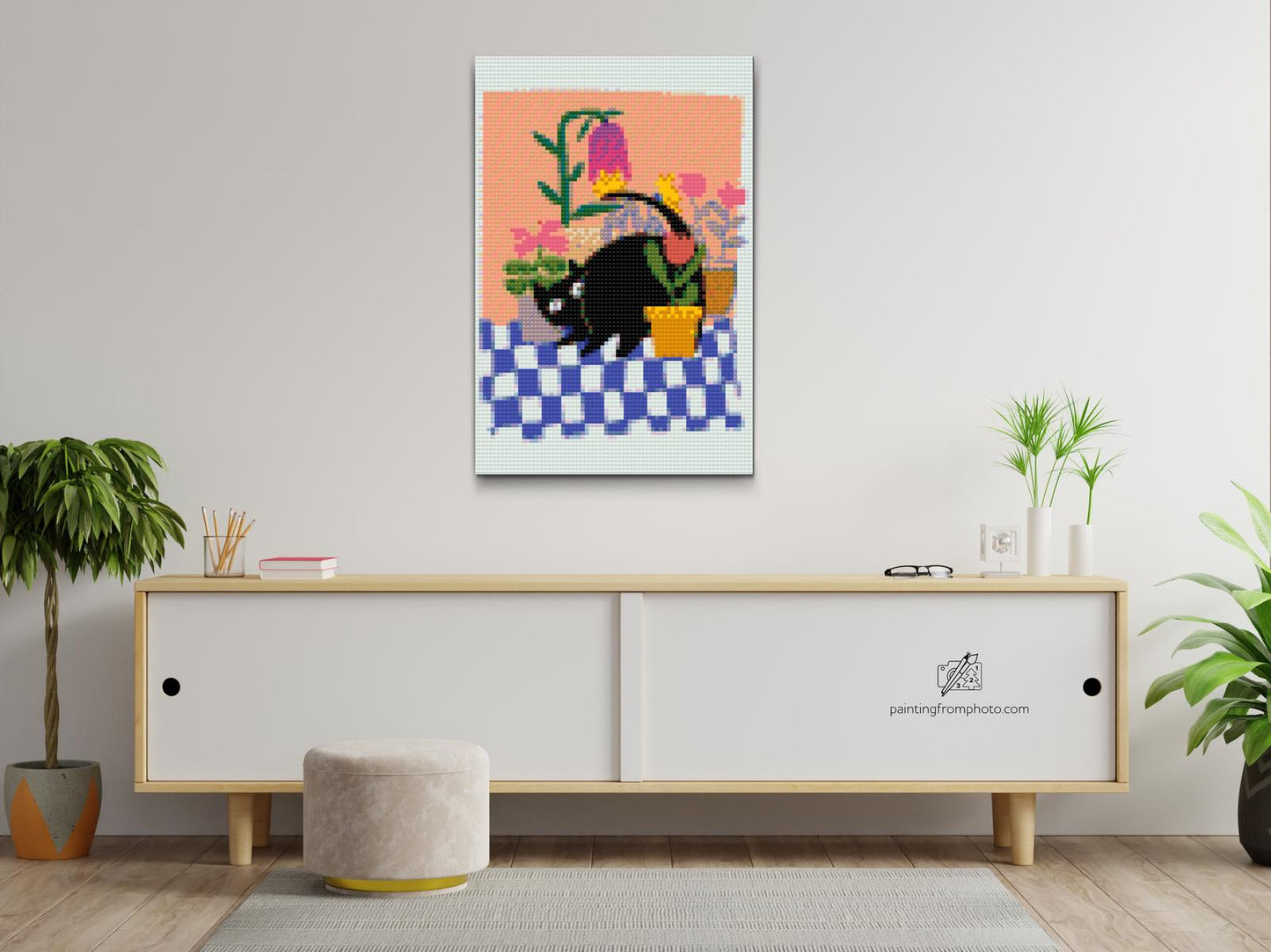 Diamond Painting - Illustration - Sort kat