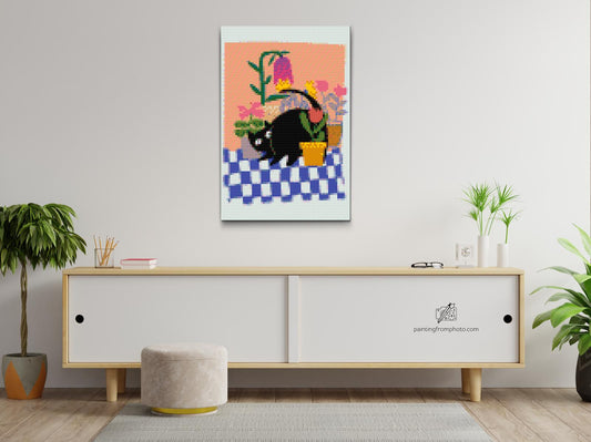 Diamond Painting - Illustration - Sort kat