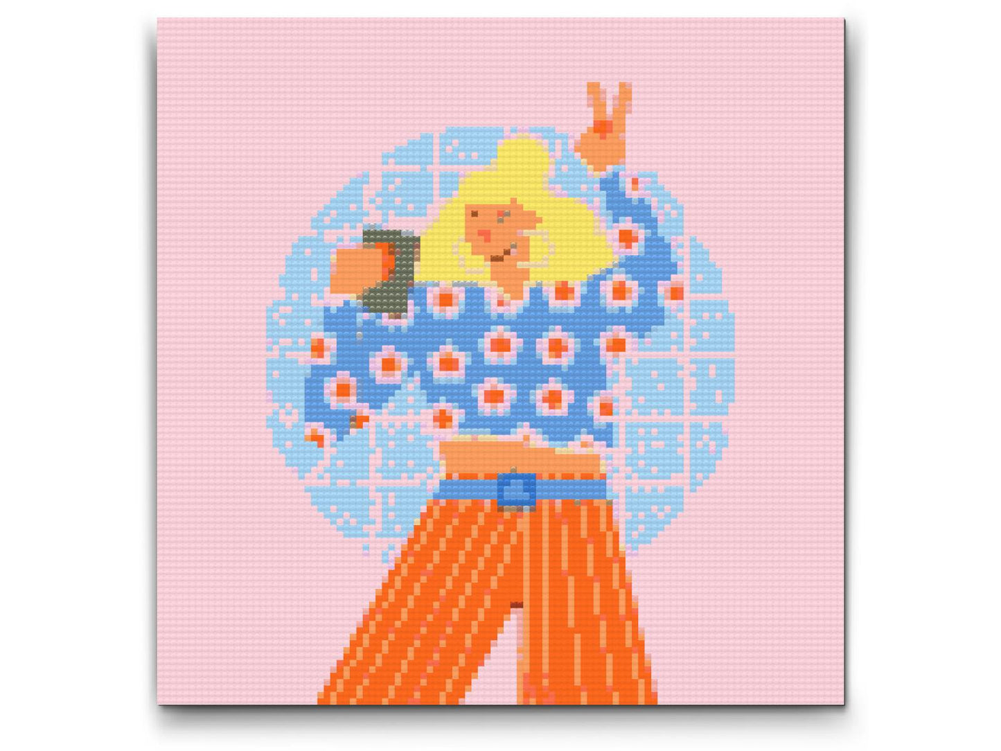 Diamond Painting - Illustration - Blond kvinde