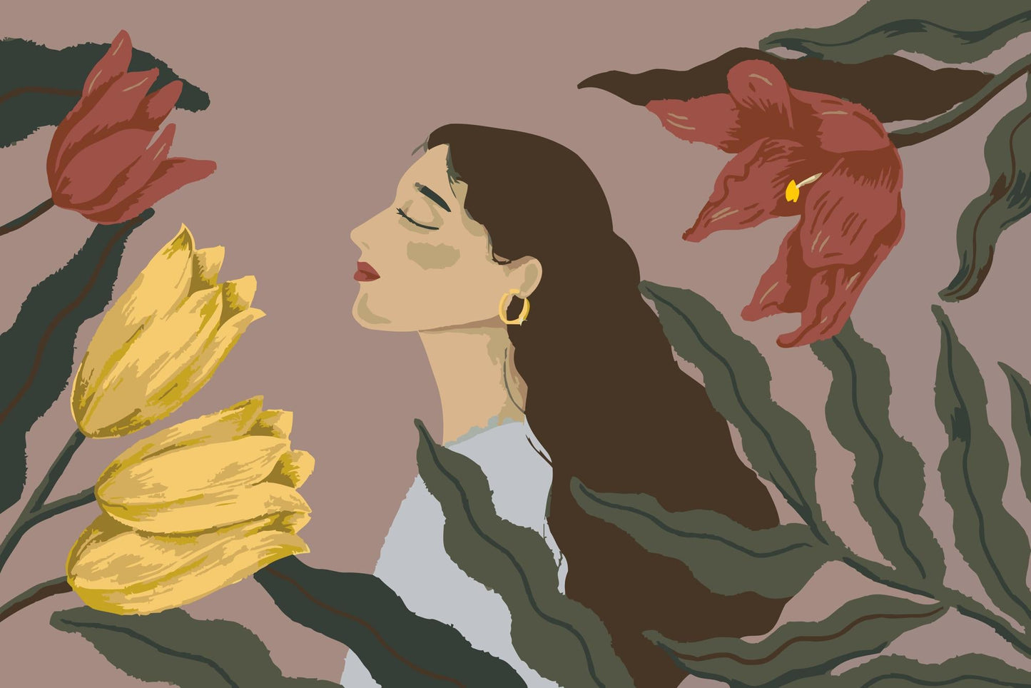 Paint by Numbers - Illustration - Femininitet 2