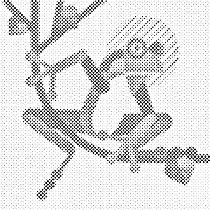 Mal-med-prikker -  Illustration - Frø