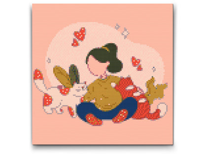 Diamond Painting - Illustration - Kærlighed til katte