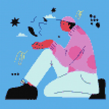 Diamond Painting - Illustration - Mand