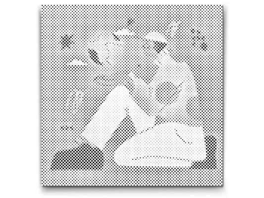 Mal-med-prikker -  Illustration - Mand