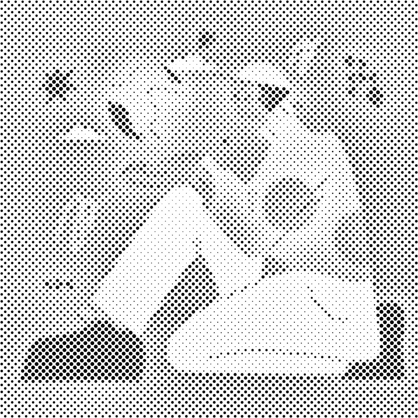 Mal-med-prikker -  Illustration - Mand