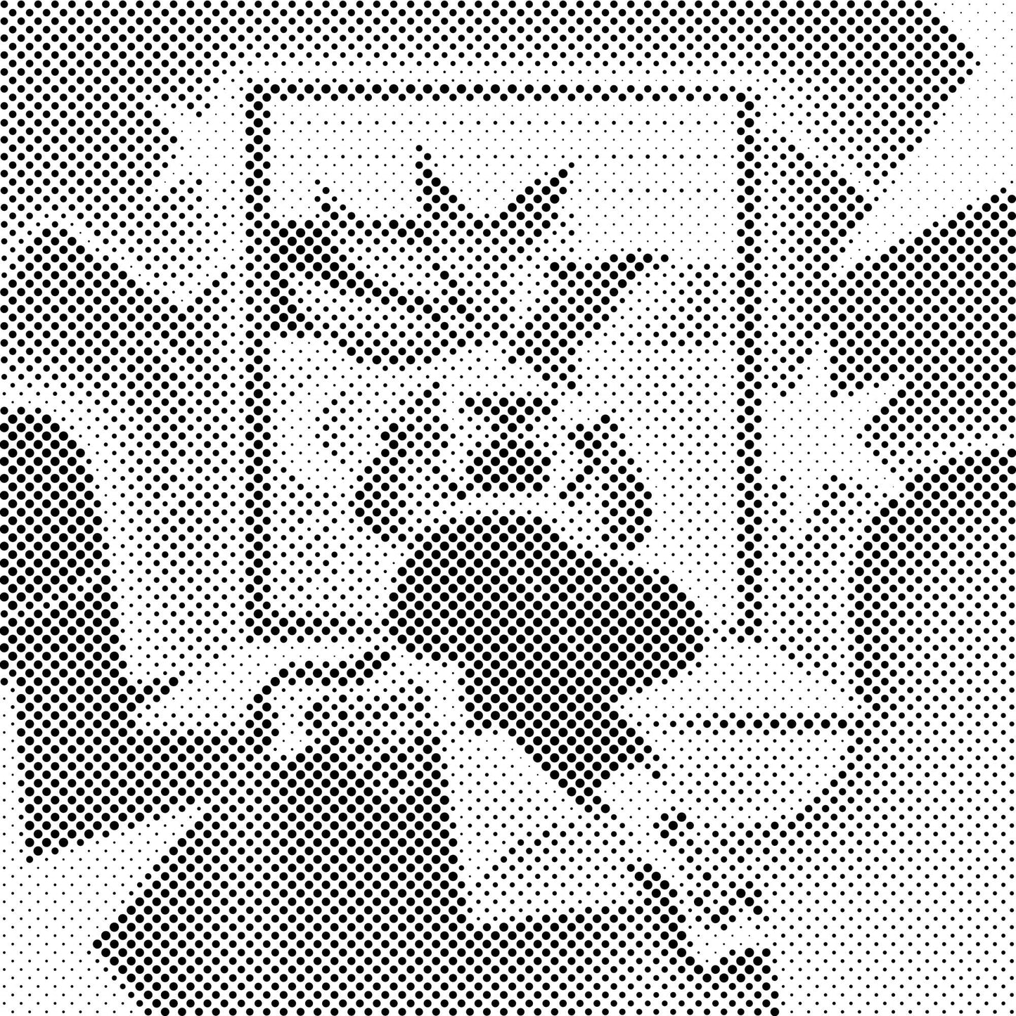 Mal-med-prikker -  Illustration - Pige ved vinduet