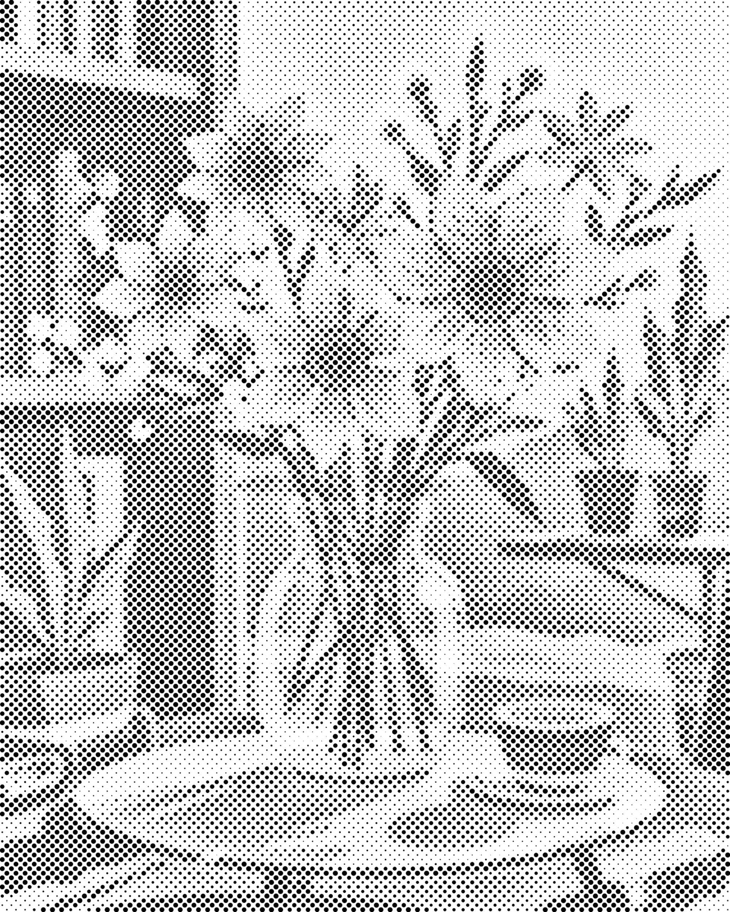 Mal-med-prikker -  Illustration af en blomst i en vase