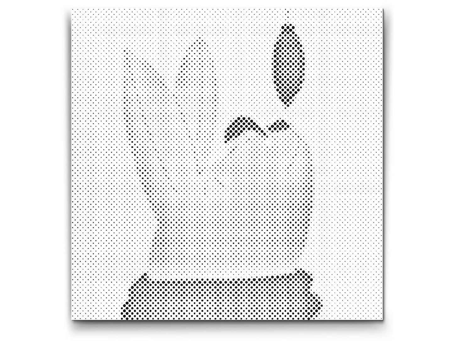 Mal-med-prikker -  Illustration - Kanin