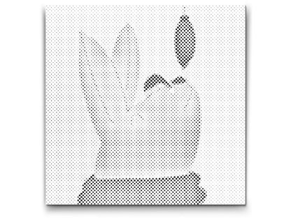 Mal-med-prikker -  Illustration - Kanin