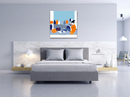 Diamond Painting - Illustration - Læsning ved vinduet
