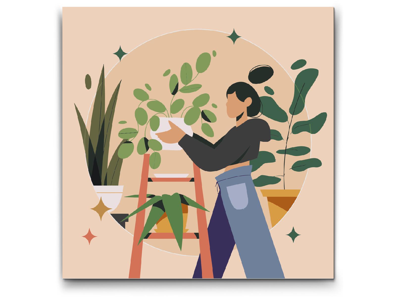 Paint by Numbers - Illustration - Stueplanter 1