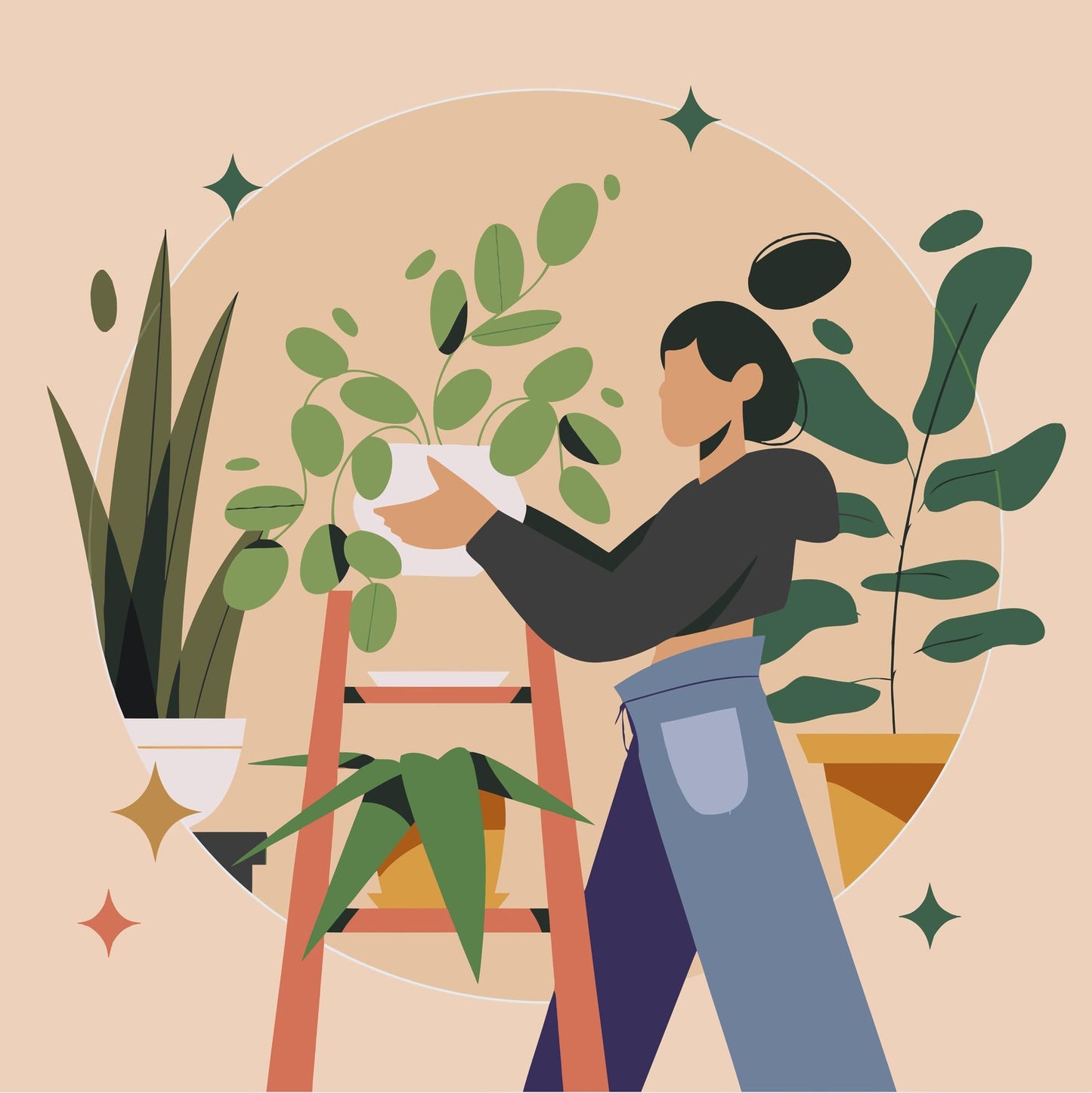 Paint by Numbers - Illustration - Stueplanter 1
