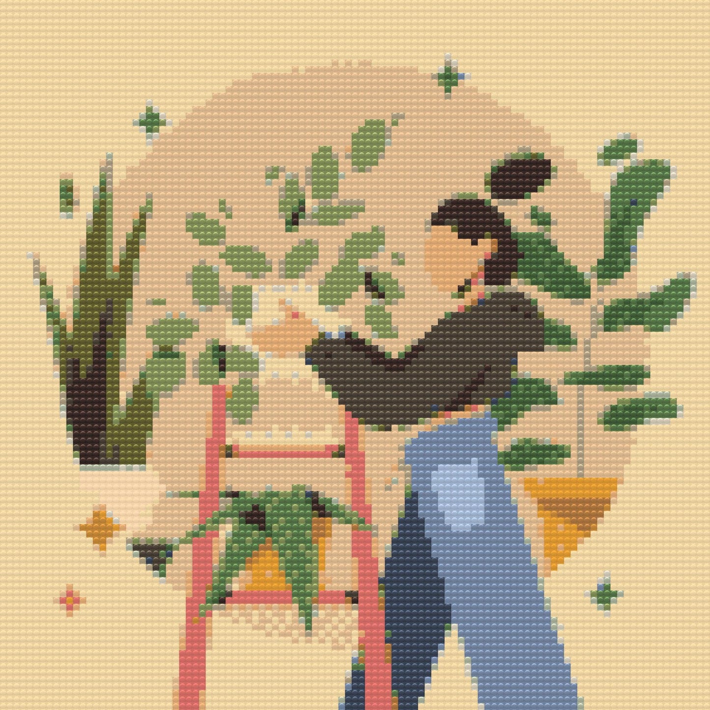 Diamond Painting - Illustration - Stueplanter 1