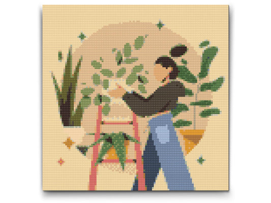Diamond Painting - Illustration - Stueplanter 1