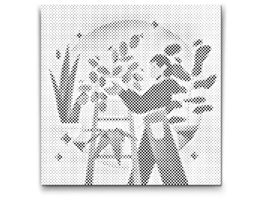Mal-med-prikker -  Illustration - Stueplanter 1