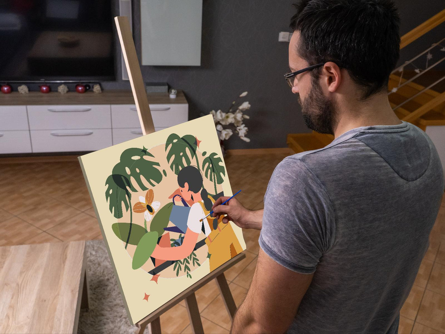 Paint by Numbers - Illustration - Stueplanter 3