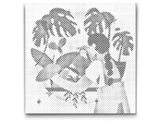 Mal-med-prikker -  Illustration - Stueplanter 3