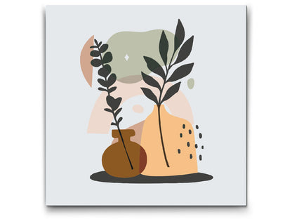 Paint by Numbers - Illustration - Blomster i en vase