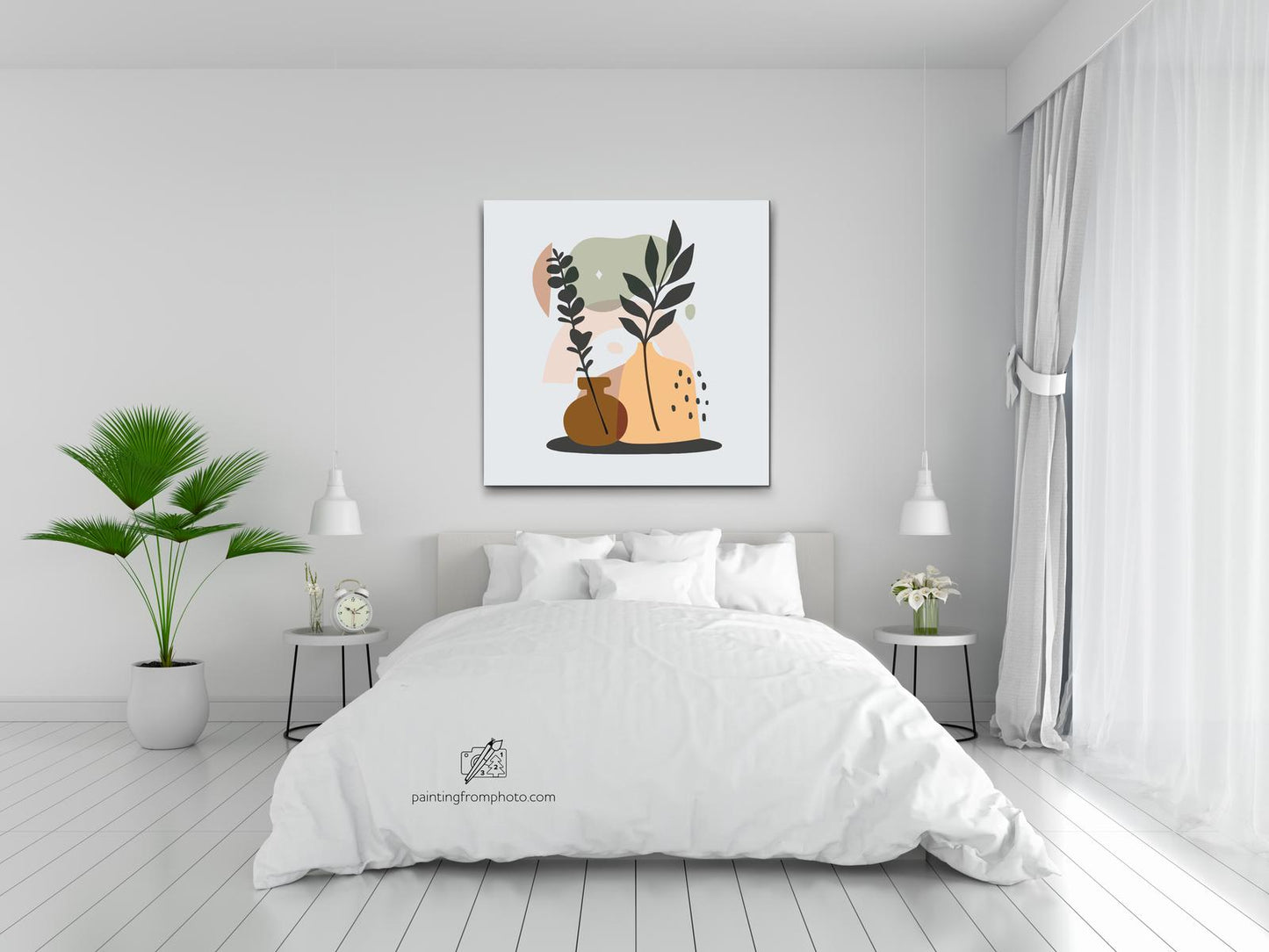 Paint by Numbers - Illustration - Blomster i en vase
