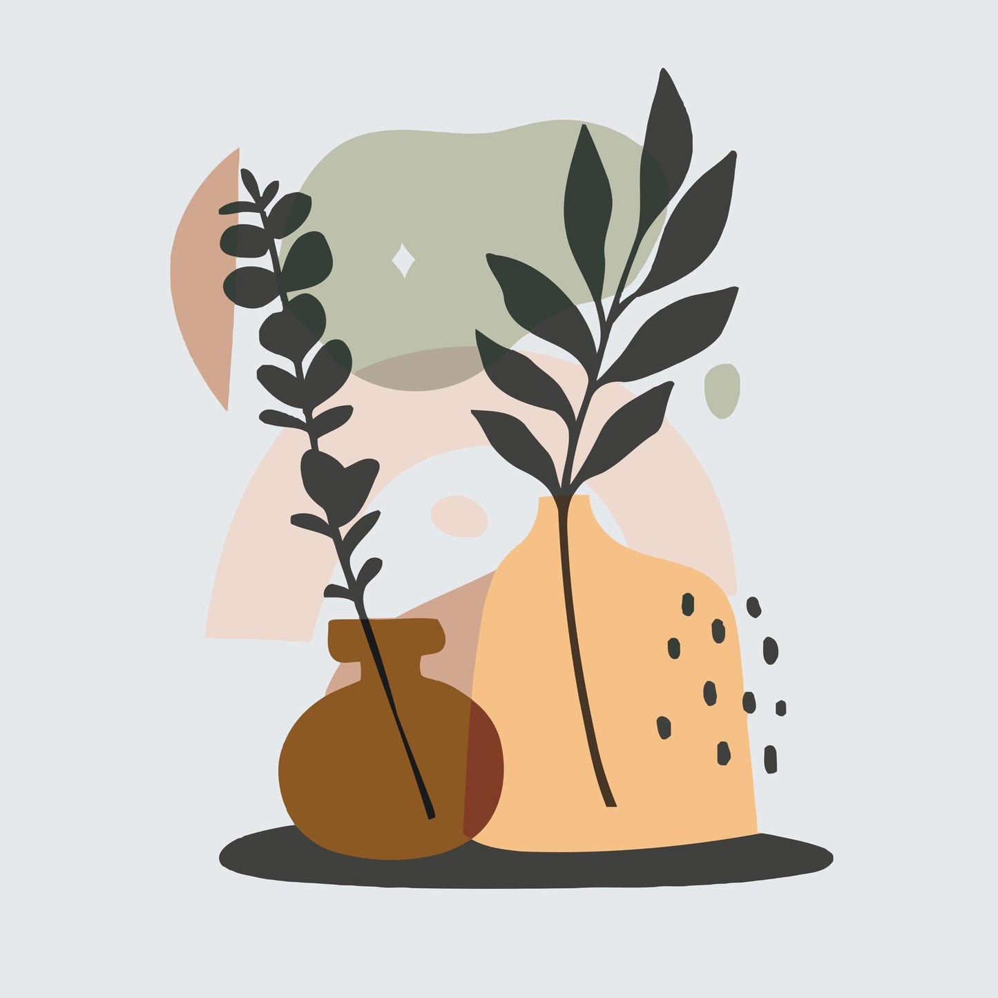 Paint by Numbers - Illustration - Blomster i en vase