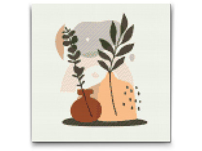Diamond Painting - Illustration - Blomster i en vase