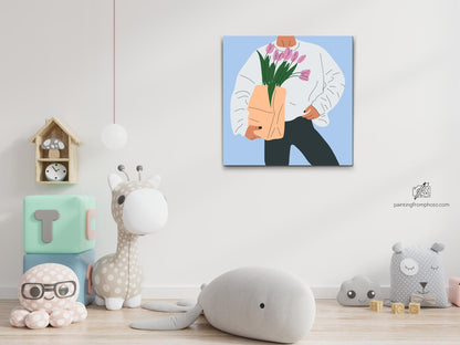 Paint by Numbers - Illustration - Tulipaner