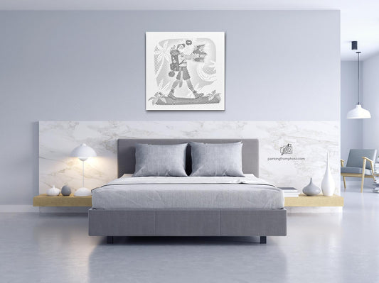 Mal-med-prikker -  Illustration - Vandreture