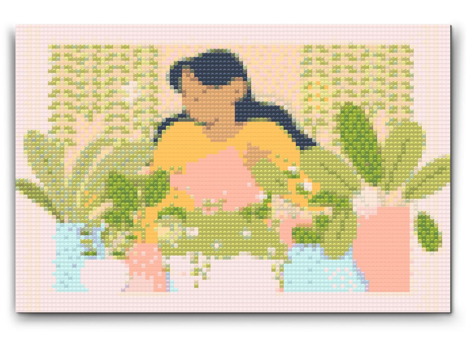 Diamond Painting - Illustration - Pasning af stueplanter