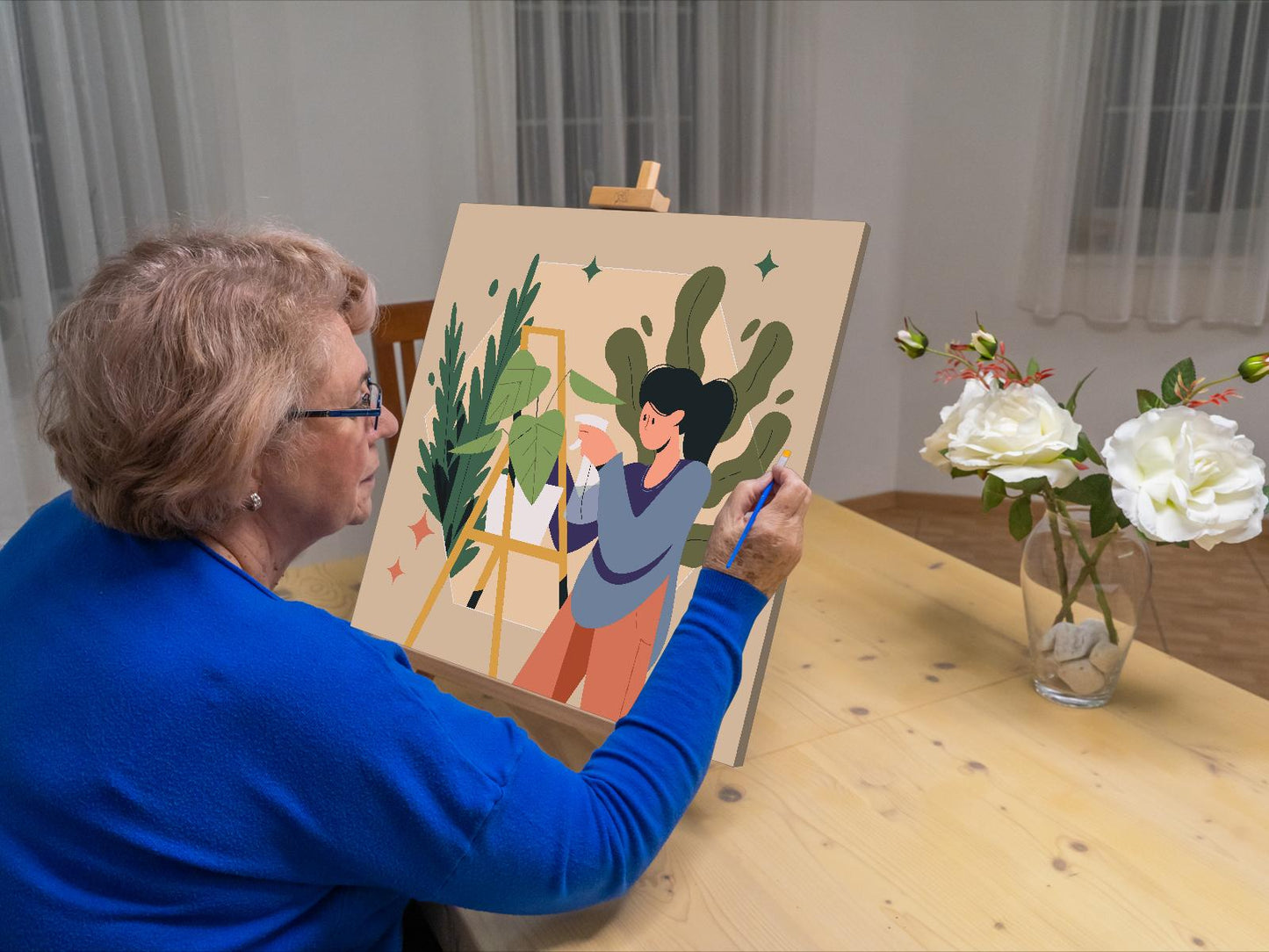 Paint by Numbers - Illustration - Stueplanter 2