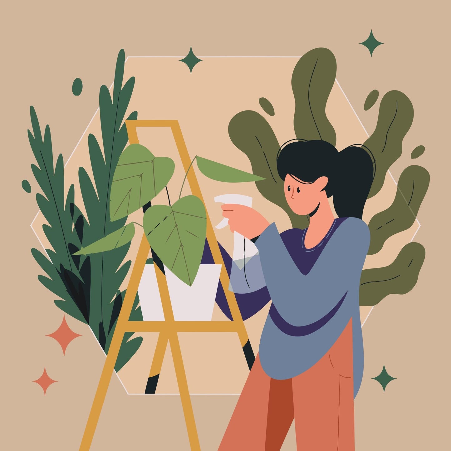 Paint by Numbers - Illustration - Stueplanter 2