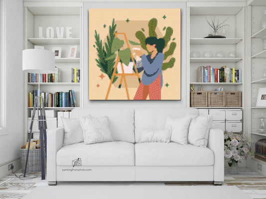 Diamond Painting - Illustration - Stueplanter 2