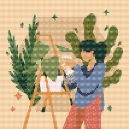 Diamond Painting - Illustration - Stueplanter 2