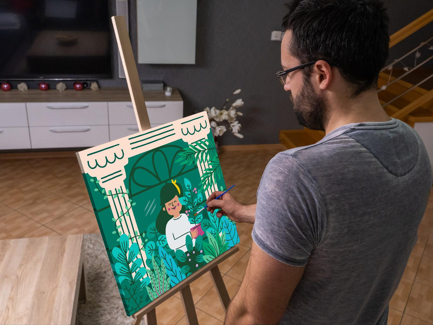 Paint by Numbers - Illustration - Stueplanter 4
