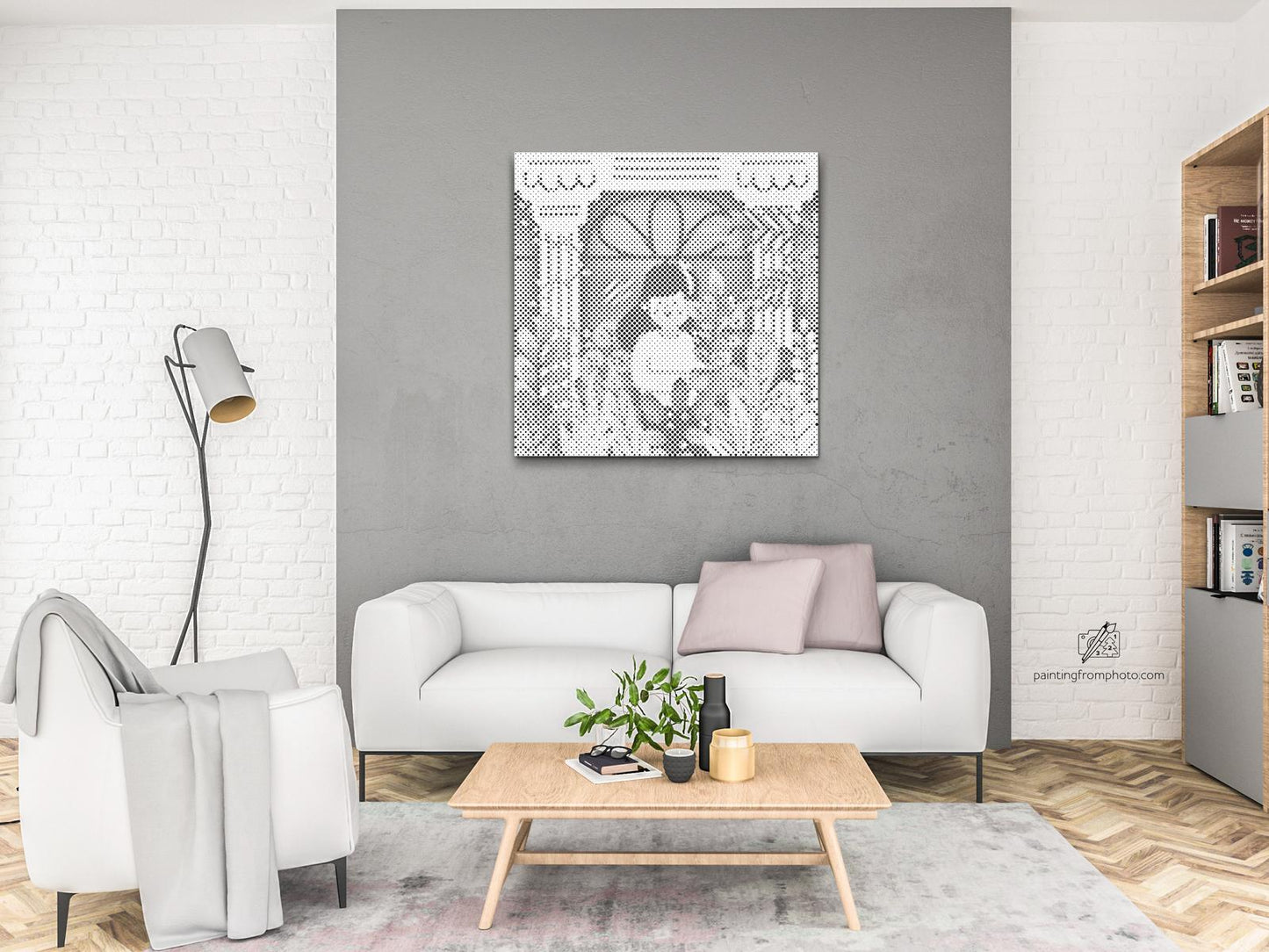 Mal-med-prikker -  Illustration - Stueplanter 4