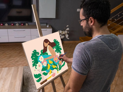 Paint by Numbers - Illustration - Stueplanter