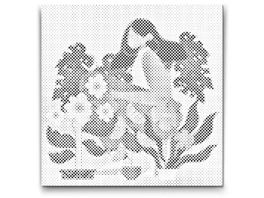 Mal-med-prikker -  Illustration - Stueplanter