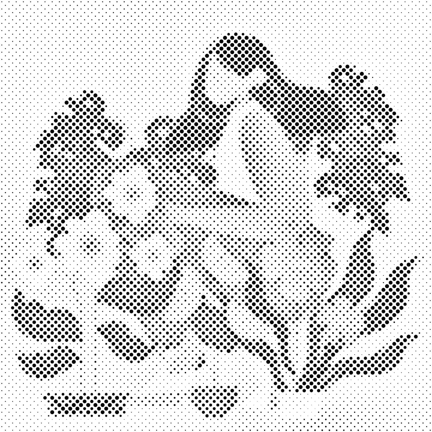 Mal-med-prikker -  Illustration - Stueplanter
