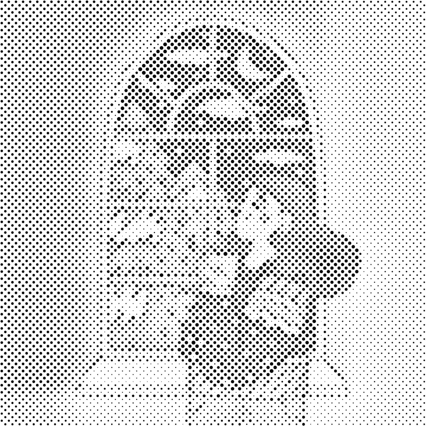 Mal-med-prikker -  Illustration - Te ved vinduet