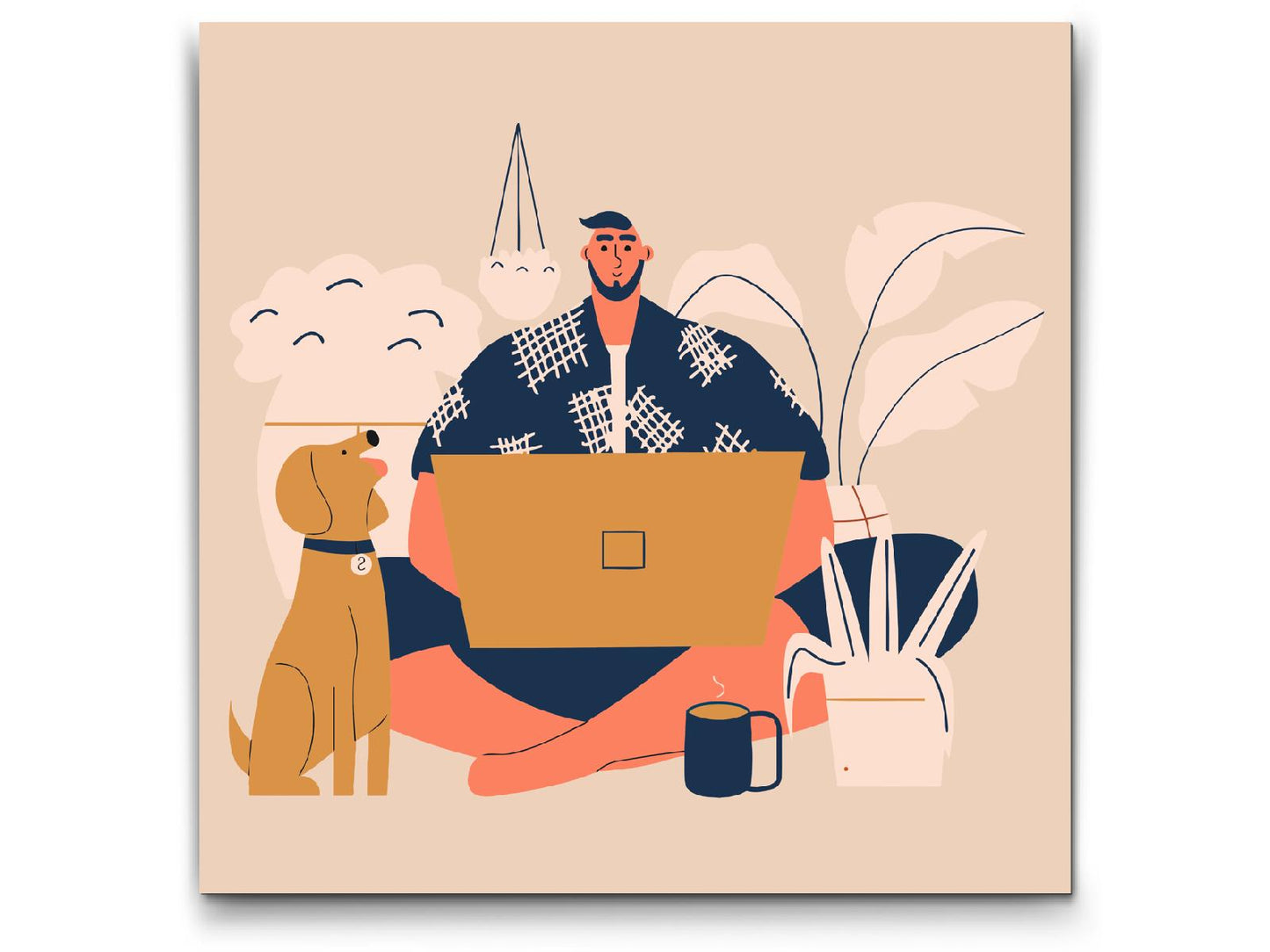 Paint by Numbers - Illustration - Hjemmearbejde