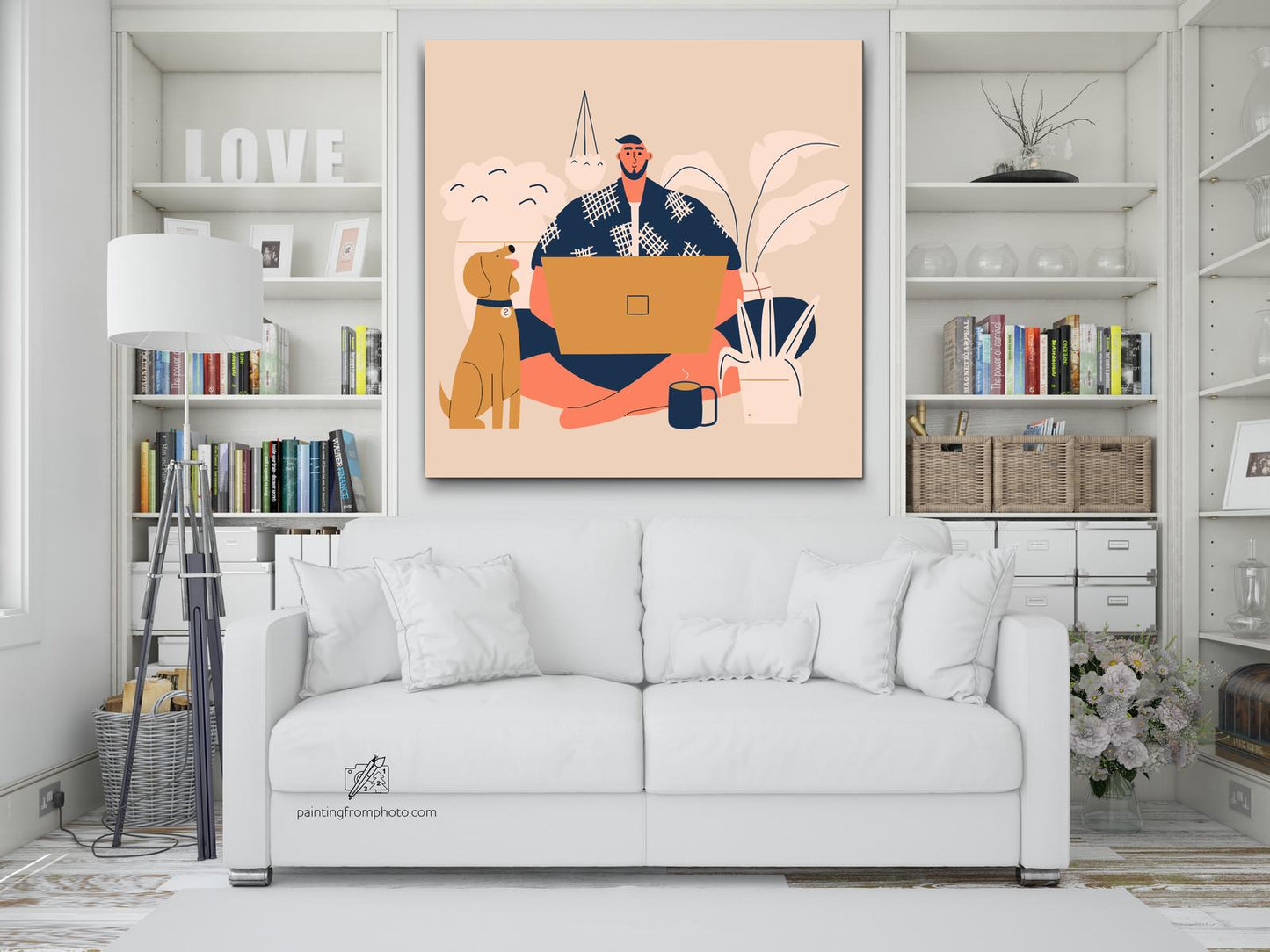 Paint by Numbers - Illustration - Hjemmearbejde