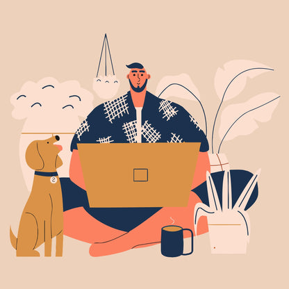 Paint by Numbers - Illustration - Hjemmearbejde